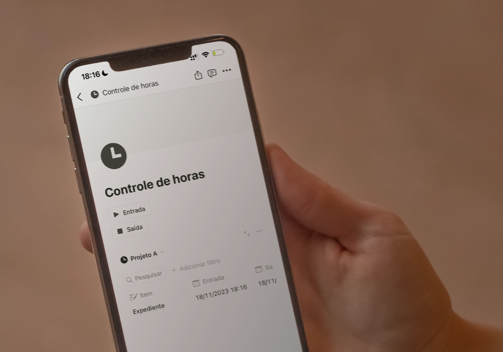 Tutorial: Controle de Horas com o Notion.