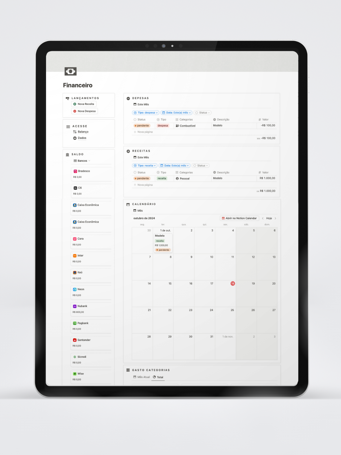 Planner Financeiro - Nay Vispo